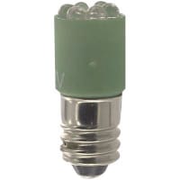 SloanLED Lamp, LED, T-3 1/4, Mini Screw, Green, 12V, 20mA, 500mcd, 20deg