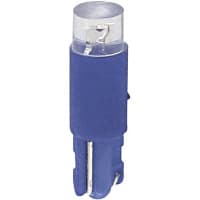 SloanLED Lamp, LED, T-1 3/4, Wedge, Blue, 14VDC, 25mA, 500mcd, 30deg