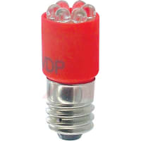 SloanLED TLA, T-3 1/4 SCREW BASE LED, DP, 120V, RED 6 CLUSTER