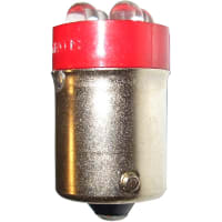 SloanLED LAMP, LED ;T4-1/2;28V;20MA;1250MCD;RED;DOUBLE CONTACT BAYONET BASE