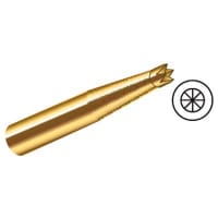 Smiths Interconnect Americas, Inc. SERIES S SIZE 0 TAPERED CROWN 2.2 SPRING FORCE GOLD PLATED PLUNGER