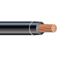 Southwire Type THHN Wire, 6 AWG Stranded, Black, 600V, 100ft., Copper, PVC Jacket