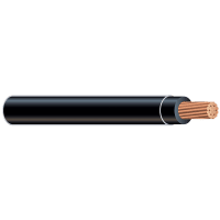 Southwire Type THHN Wire, 8 AWG Stranded, Black, 600V, 25ft., Copper, PVC Jacket