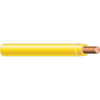 Southwire Type TFN Wire, 18 AWG Solid, Yellow, 600V, 500ft., Copper, TP Jacket