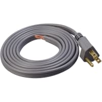 Southwire Tools & Equipment Power Supply Cord, 16/3, Straight SPT-3, Grey, 6'