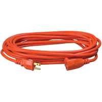 Southwire Tools & Equipment Outdoor Ext. Cord, 16/3, SJTW, Orange, 25', 13A