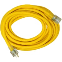 Southwire Tools & Equipment Polar/Solar Ext. Cord, 10/3, SJEOOW, Yellow, 50', 15A