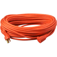 Southwire Tools & Equipment Outdoor Ext. Cord, 16/3, SJTW, Orange, 100', 13A