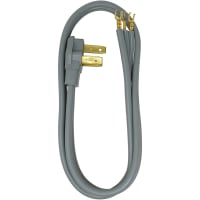 Southwire Tools & Equipment Range Cord, 6/2-8/1, SRDT Flat, Grey, 4', 50A