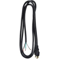 Southwire Tools & Equipment Power Supply Cord, 16/3, SJEOOW, Black, 9'