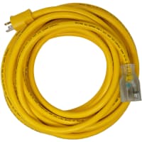 Southwire Tools & Equipment Outdoor Ext. Cord, 10/3, SJTOW, Yellow, 50', 15A