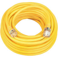 Southwire Tools & Equipment Polar/Solar Ext. Cord, 14/3, SJEOOW, Yellow, 50', 15A