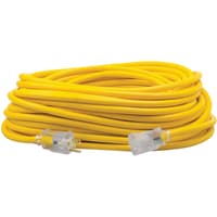 Southwire Tools & Equipment Polar/Solar Ext. Cord, 12/3, SJEOOW, Yellow, 100', 15A