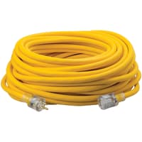 Southwire Tools & Equipment Polar/Solar Ext. Cord, 12/3, SJEOOW(600V), Yellow, 100', 15A