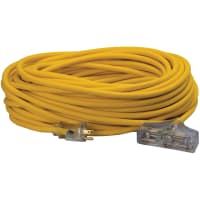 Southwire Tools & Equipment Polar/Solar Three-Way, 12/3, SEOW, Yellow, 100', 15A