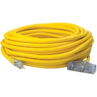 Southwire Tools & Equipment Polar/Solar Three-Way, 10/3, SJEOOW, Yellow, 50', 15A