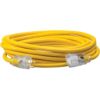 Southwire Tools & Equipment Polar/Solar Ext. Cord, 12/3, SJEOOW, Yellow, 25', 15A