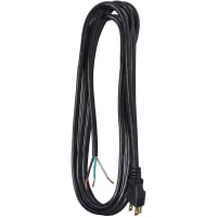 Southwire Tools & Equipment Power Supply Cord, Vinyl, 16/3, SJTW, Black, 9'