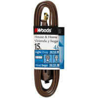 Southwire Tools & Equipment Indoor/Household SPT, Standard, SPT-2, 16/2, 6', NEMA 1-15P, Brown, Woods