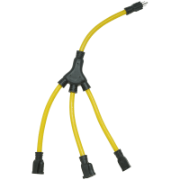 Southwire Tools & Equipment Generator Cords & Ad, Cords, Stw, 12/3, 2', NEMA 5-15P, Yellow, Southwire