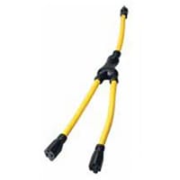 Southwire Tools & Equipment Generator Cords & Ad, Cords, Stw, 12/3, 2', NEMA 5-15P, Yellow, Southwire