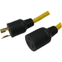 Southwire Tools & Equipment Generator Cords & Ad, Cords, Stw, 12/3, 20", NEMA L5-20P, Yellow, Southwire