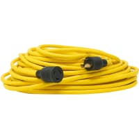 Southwire Tools & Equipment Generator Cords & Ad, Cords, SJTW, 12/3, 100', NEMA L5-20P, Yellow, Southwire