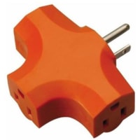 Southwire Tools & Equipment 3 Way Adapter, T-S, Orange