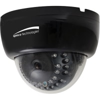 Speco Technologies 960H Indoor Dome w/IR, 3.6mm Fixed Lens, 12VDC, Black Housing