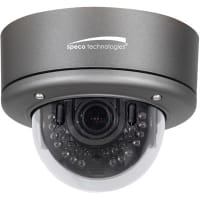 Speco Technologies 2MP 1080p Vandal Flush Mount Dome IP, IR, 3-10mm motorized lens, grey housing