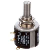 Spectrol / Sfernice / Vishay Potentiometer Wirewound 10 kOhms 10 Turns Pwr 2W Shaft Dia 0.2497 In 534 Series