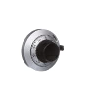 Spectrol / Sfernice / Vishay Knob, Vernier, 15, 10, 1/4 in., 0.922 in., 1-13/16 in., Satin Chrome