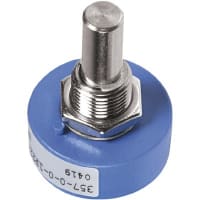 Spectrol / Sfernice / Vishay Potentiometer Conductive Plastic 1 Turn Plain Shaft 0.25In Dia 22 1k 357 Series