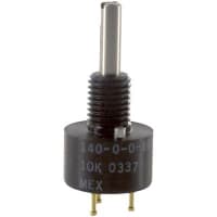 Spectrol / Sfernice / Vishay Potentiometer Wirewound 1 Turn 10 kOhms Power Slotted Shaft 2W 140 Series