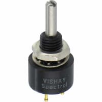 Spectrol / Sfernice / Vishay Potentiometer Wirewound 1 Turn 5 kOhms Power Slotted Shaft 2W 140 Series