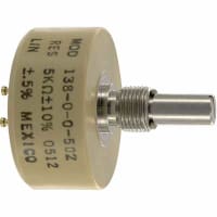 Spectrol / Sfernice / Vishay Potentiometer Condcutive Plastic 1 Turn Resistance 5 kOhms Power 2W 138 Series