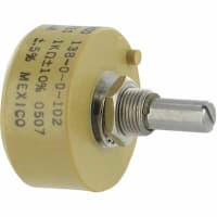 Spectrol / Sfernice / Vishay Potentiometer Condcutive Plastic 1 Turn Resistance 1 kOhms Power 2W 138 Series