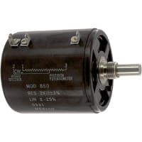 Spectrol / Sfernice / Vishay Potentiometer Wirewound Bushing Mount 2 kOhms 10 Turns Power 8W Model 860