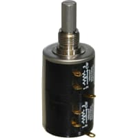 Spectrol / Sfernice / Vishay Potentiometer Wirewound 1k 10 Turns Dual Pwr 2W Shaft Dia 0.2497 In. 534 Series