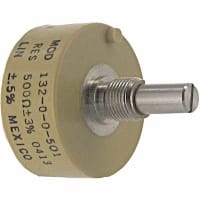 Spectrol / Sfernice / Vishay Potentiometer Wirewound 500 Ohms 0.2497In Shaft Dia Power 2.75W 132 Series