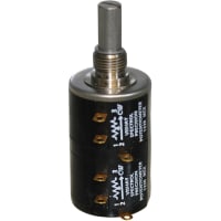 Spectrol / Sfernice / Vishay Potentiometer Wirewound 10k 10 Turns Dual Pwr 2W Shaft Dia 0.2497In 534 Series