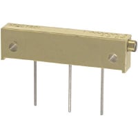 Spectrol / Sfernice / Vishay Potentiometer, 10 Kiloohm, +/- 10%, 2%, 1000 VAC, 1000 Megohms, 1 W @ 85 C