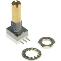 Spectrol / Sfernice / Vishay Potentiometer Conductive Plastic 1 kOhm 1 Turn Slot 6mm Shaft Dia P9 Series