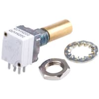 Spectrol / Sfernice / Vishay Potentiometer Conductive Plastic 2 Gang 1k 1 Turn Slot 6mm Shaft Dia P9 Series