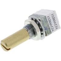 Spectrol / Sfernice / Vishay Potentiometer Conductive Plastic 2 Gang 10k 1 Turn Slot 6mm Shaft Dia P9 Series