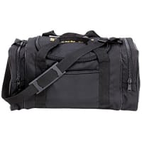 SpillTech Black Duffle Bag, 18" L x 11" W x 11" H