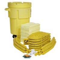 SpillTech HazMat 95-Gallon Wheeled OverPack Salvage Drum Spill Kit, ext. dia. 36" x 47