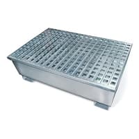 SpillTech 4-Drum Steel Pallet, 50" L x 50" W x 13" H