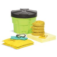 SpillTech HazMat 20-Gallon Hi-Viz Overpack Drum Spill Kit, ext. dia. 23" x 19.5" H