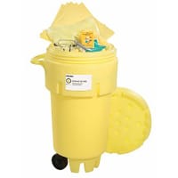 SpillTech HazMat 50-Gallon Wheeled Salvage Drum Spill Kit, ext. dia. 28.75" x 45.5" H